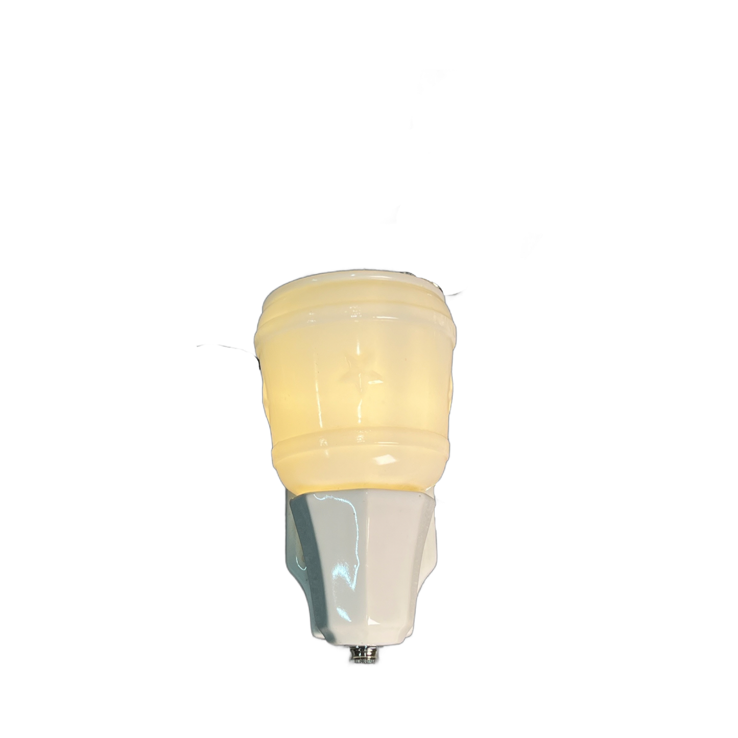 Porcelain Bath Sconce with Star Shade #2524