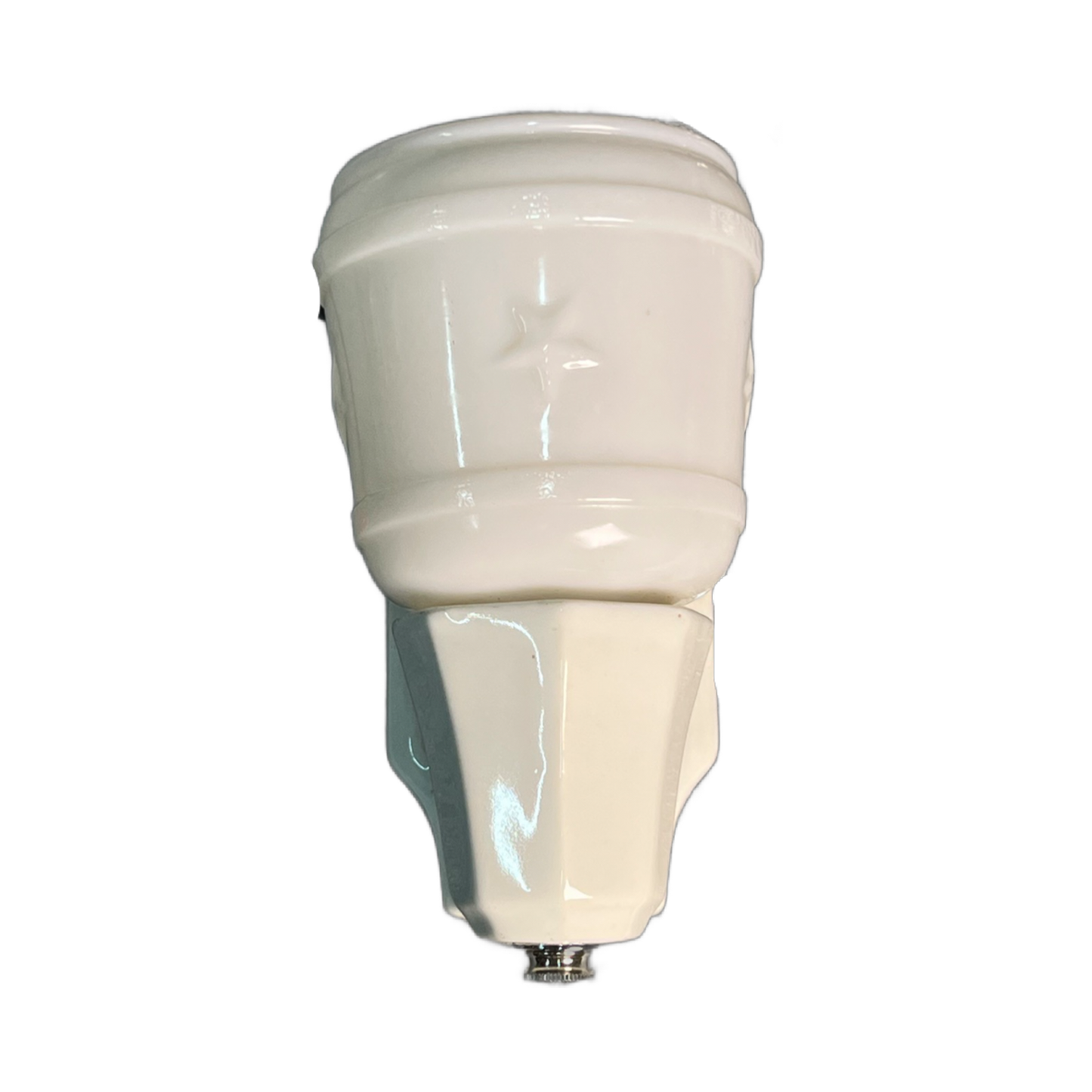 Porcelain Bath Sconce with Star Shade #2524