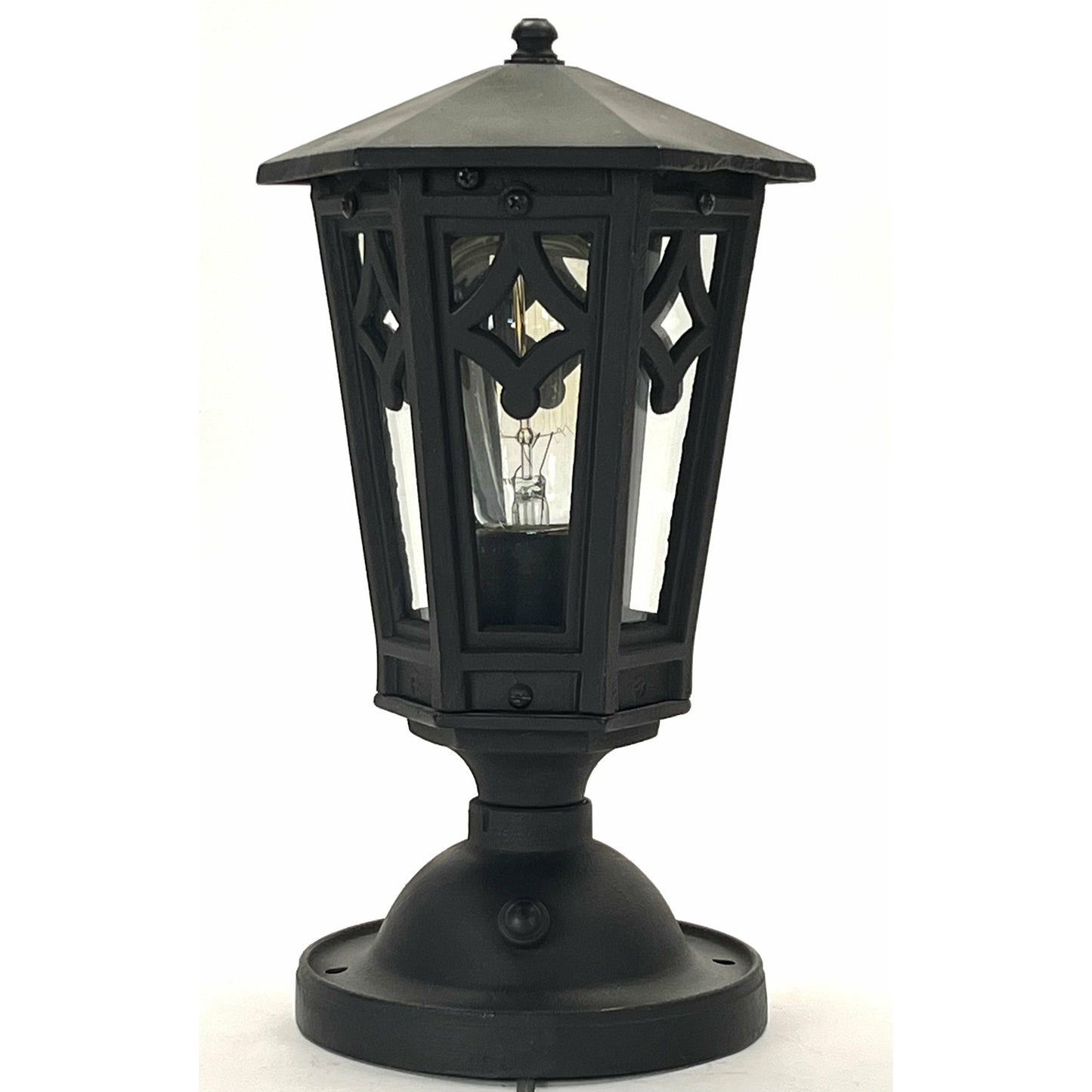 Black Outdoor Porch or Post Lantern circa 1920 #1880
