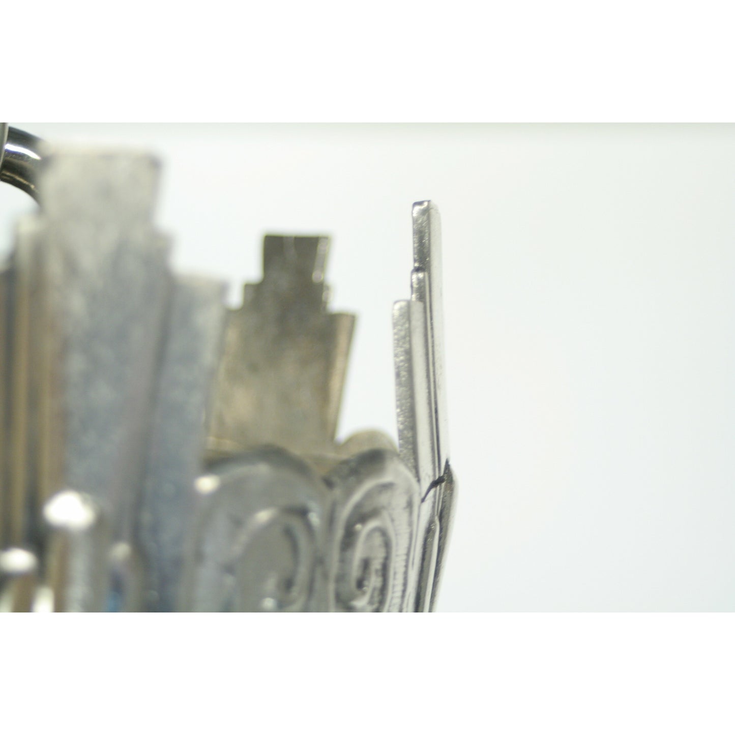 Crown Art Deco Pendant in Polished Nickel with Black Stencil Shade #2212