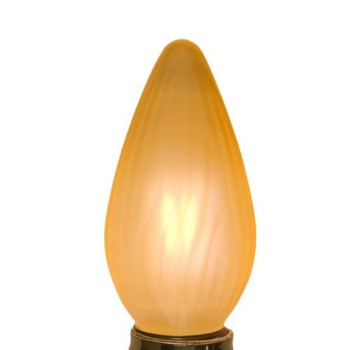 LED Painted  F15 Flame Bulb, Gold or Amber 5.5w