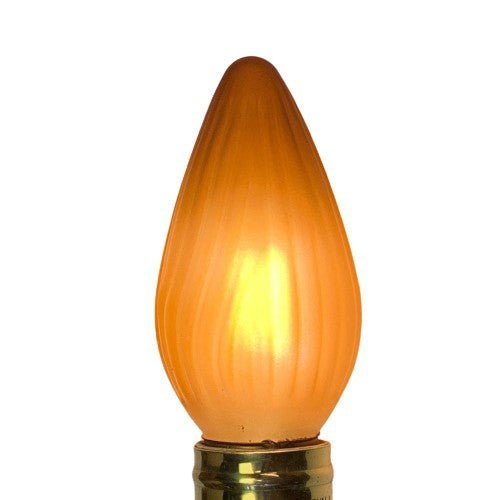 LED Painted  F15 Flame Bulb, Gold or Amber 5.5w