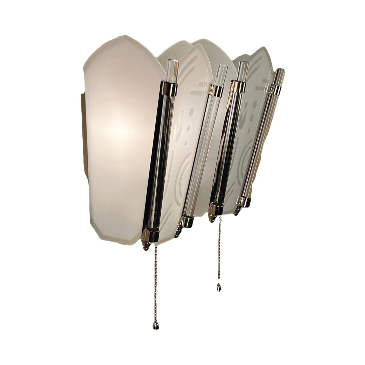 Pair Art Deco "Bauhaus" Wall Sconces #2365