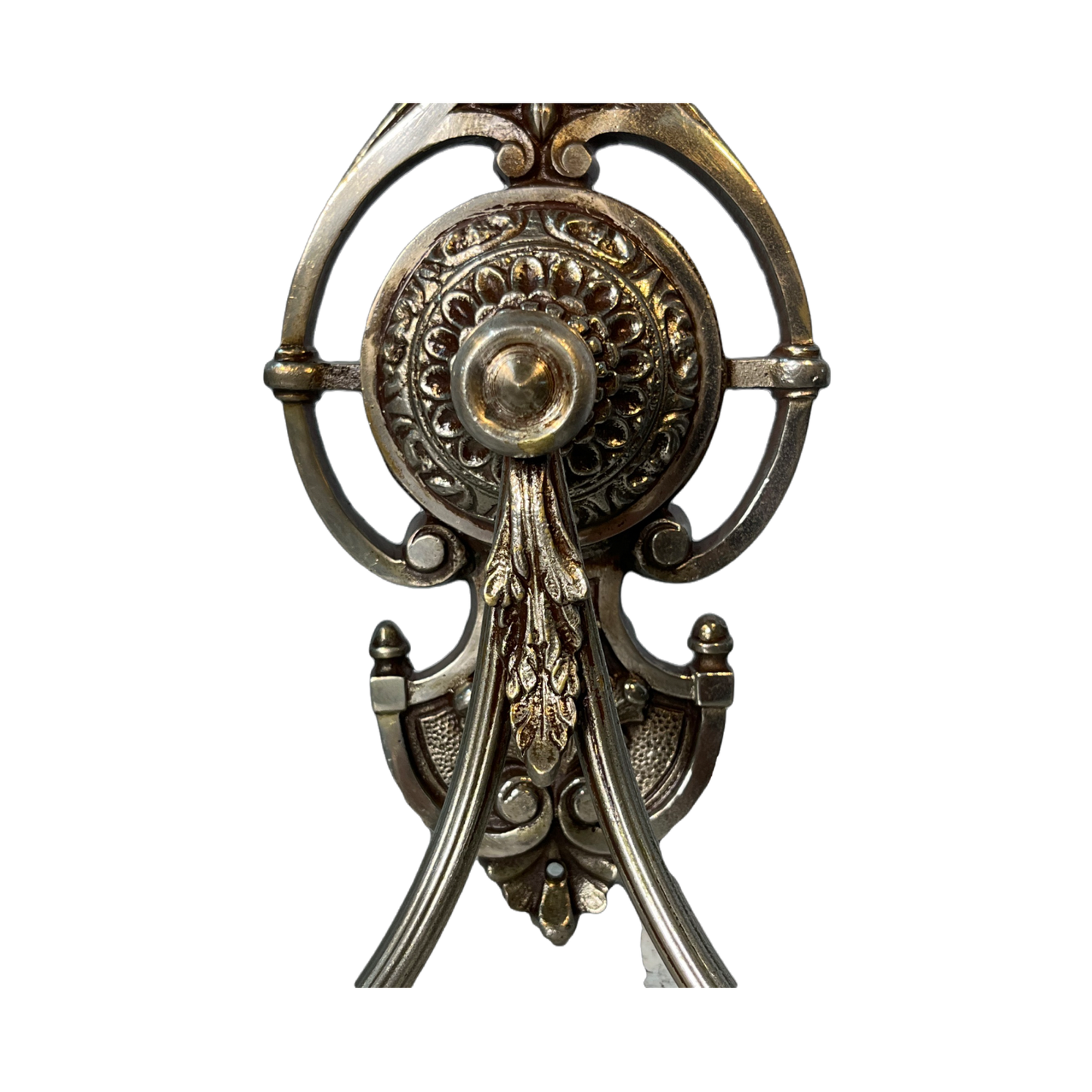 Nickel Plated Cast Brass Candelabra Wall Sconces #2450