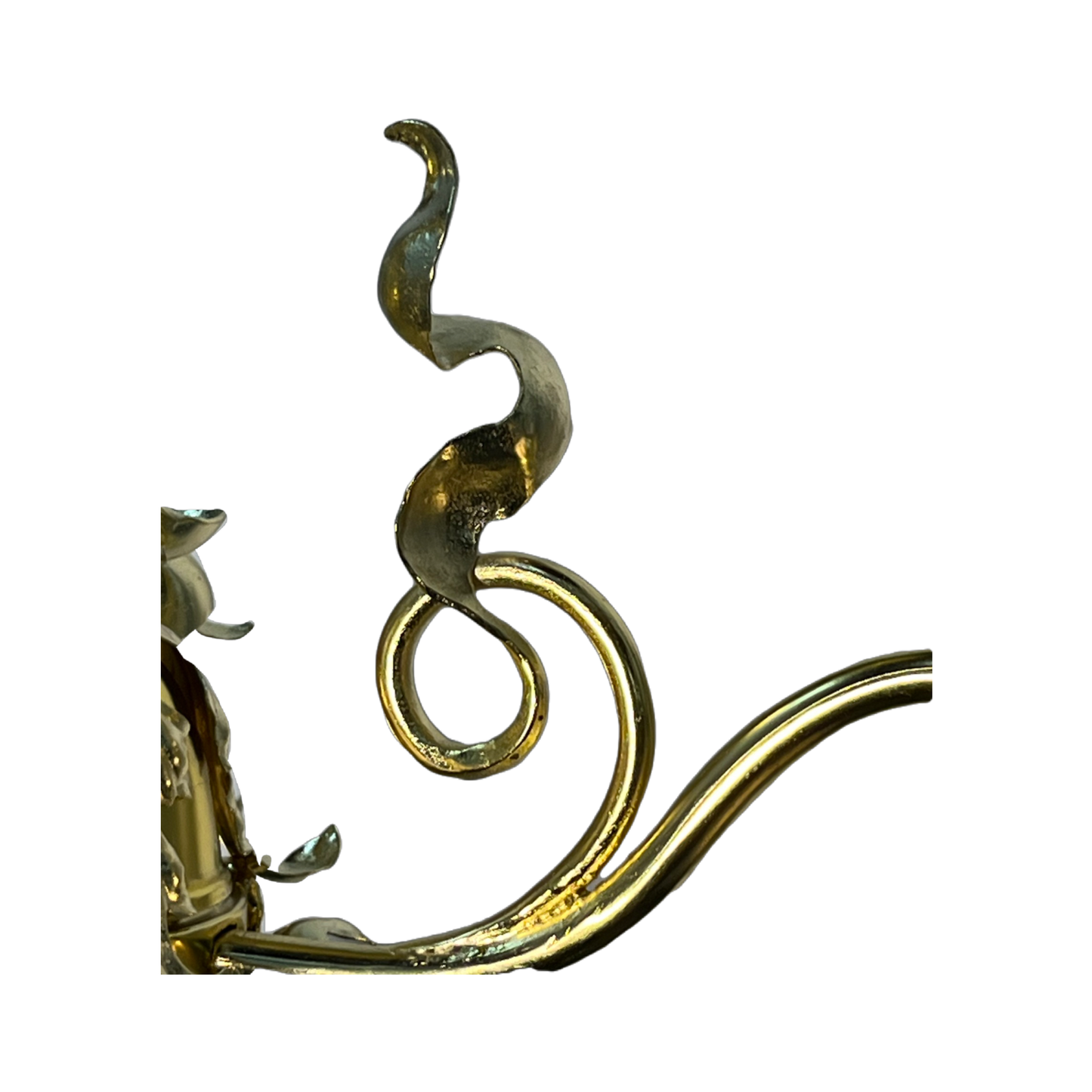 RESTORED Art Nouveau Three Light with Etched Shades, ca. 1900 #2507