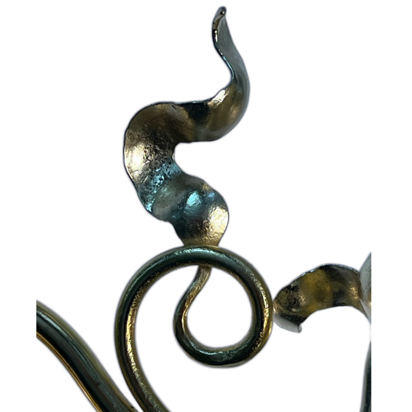 RESTORED Art Nouveau Three Light with Etched Shades, ca. 1900 #2507