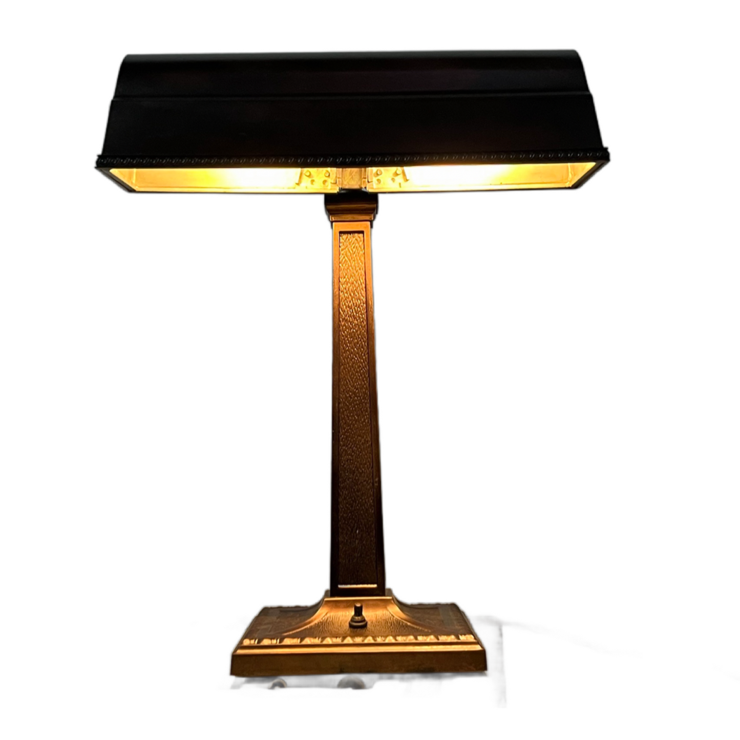 1910s Banker's Desk Lamp with Original Finish #2513