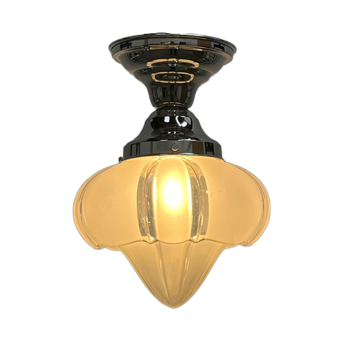 One of Several Sheffield Shade Lights on Nickel Fixture #2528