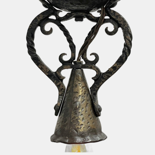 One of 5 Spanish Revival or Storybook Style Ceiling Lights #2511