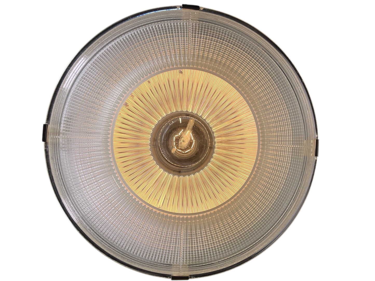 One of Two Vintage Holophane Pendant Lights #2535