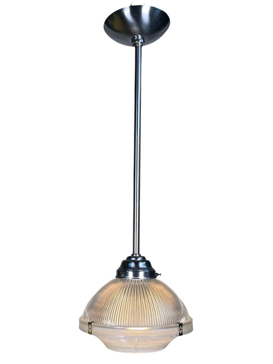One of 3 Vintage Holophane No. 2120 Pendant Lights #2536
