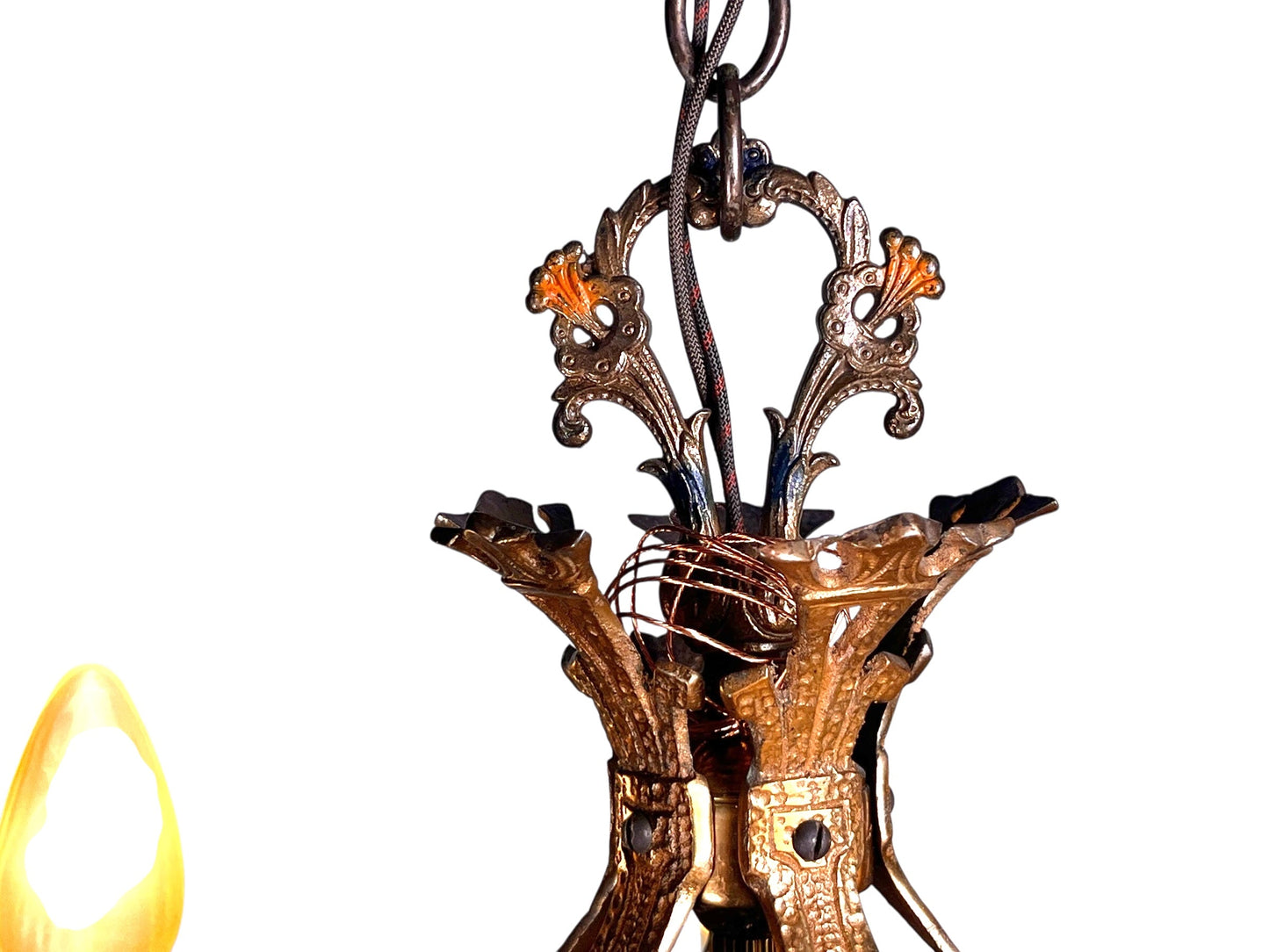 Cast Bronze 5 Light Chandelier #2533
