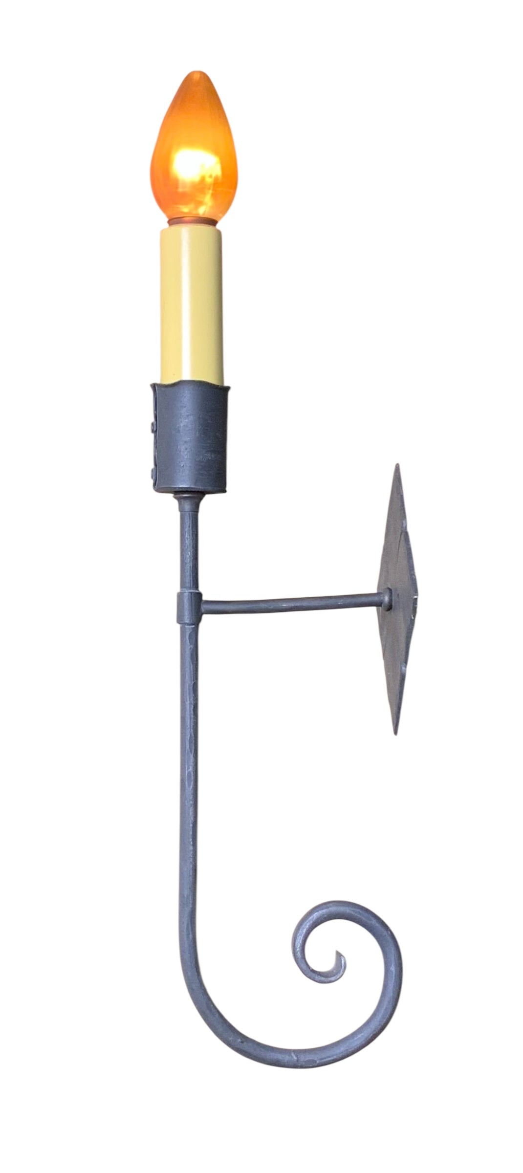 Single Spanish Revival Wrought Iron Sconce #2540