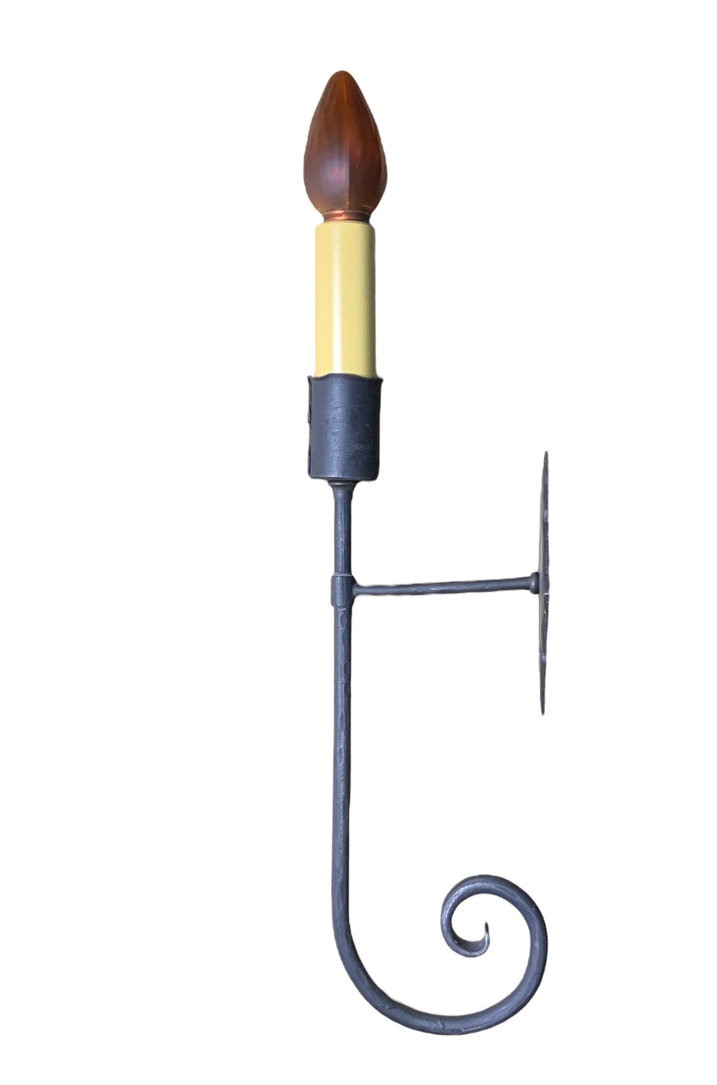 Single Spanish Revival Wrought Iron Sconce #2540