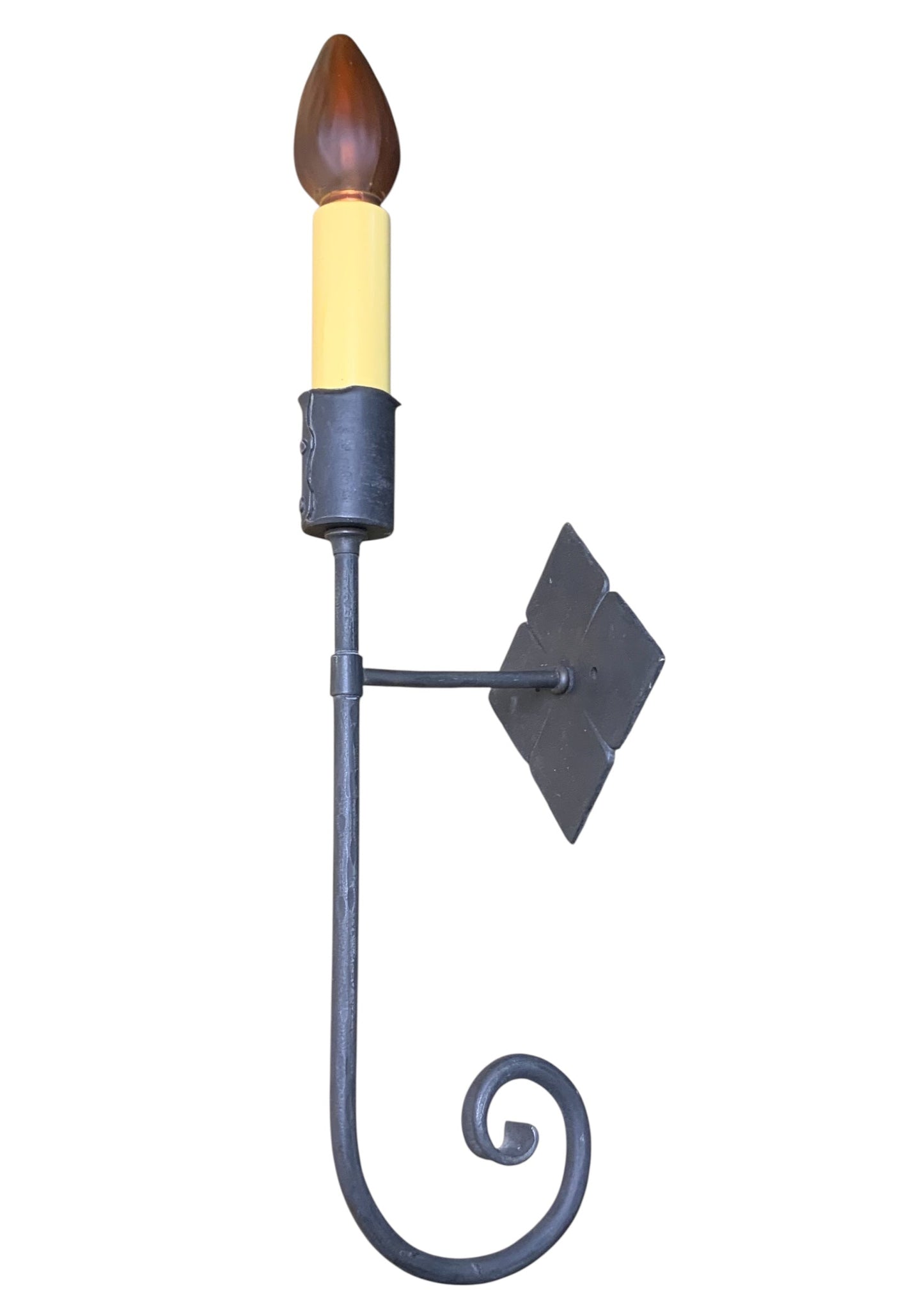 Single Spanish Revival Wrought Iron Sconce #2540