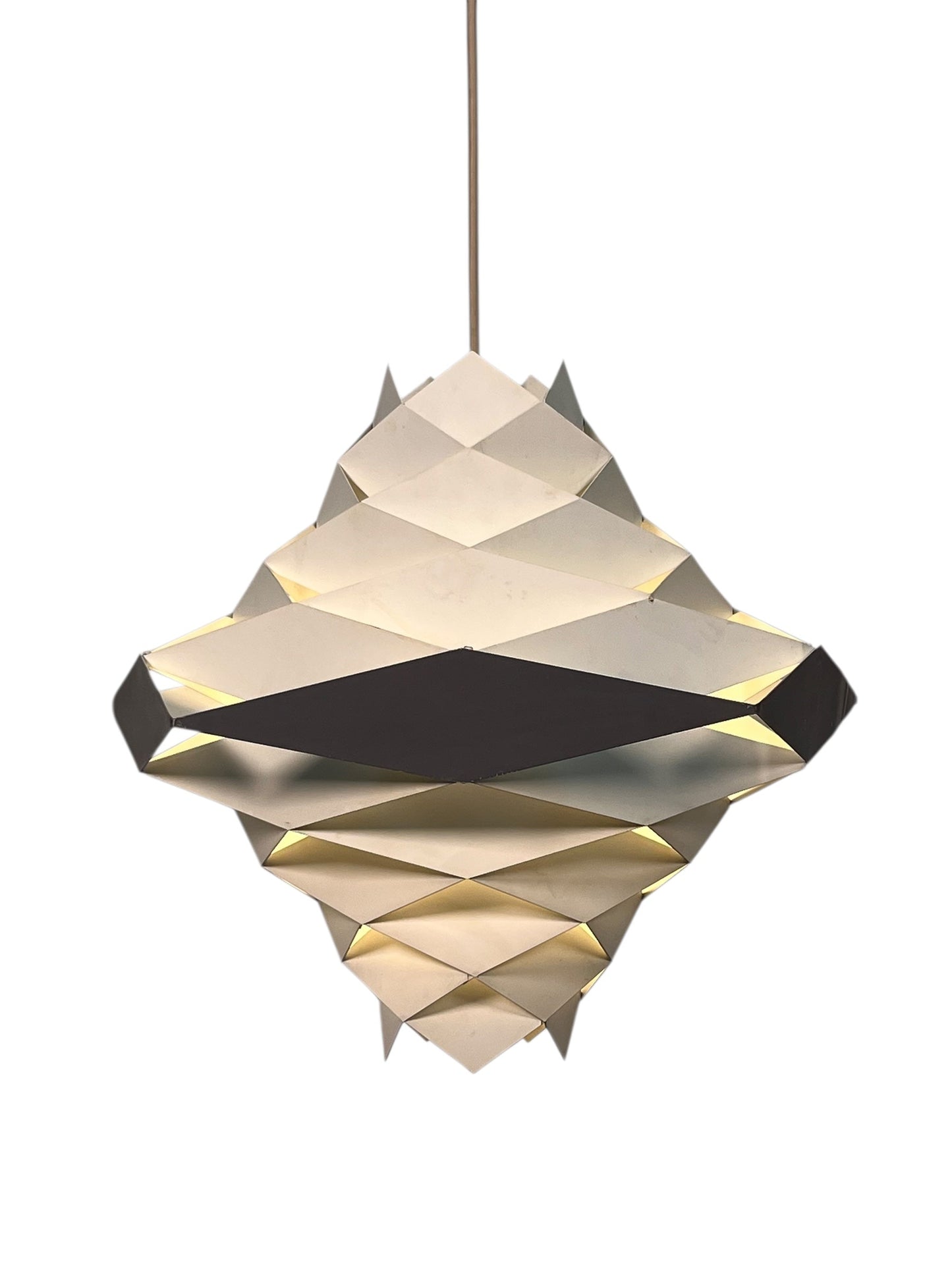 MidCentury Modern Preben Dal Symfoni Metal Pendant with Original Finish #2567