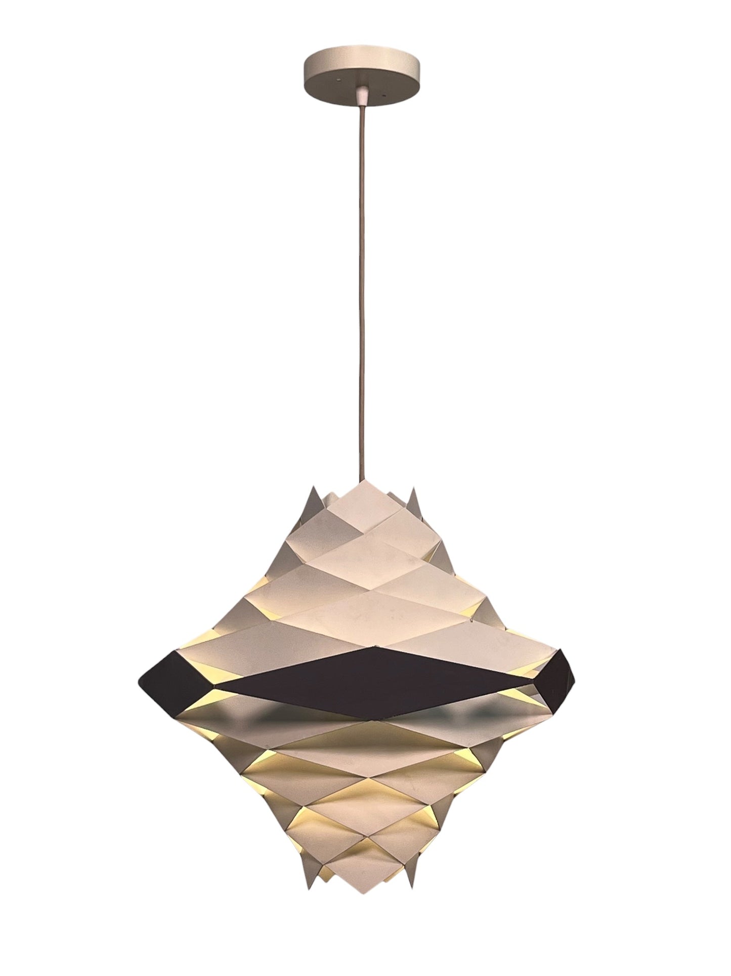 MidCentury Modern Preben Dal Symfoni Metal Pendant with Original Finish #2567