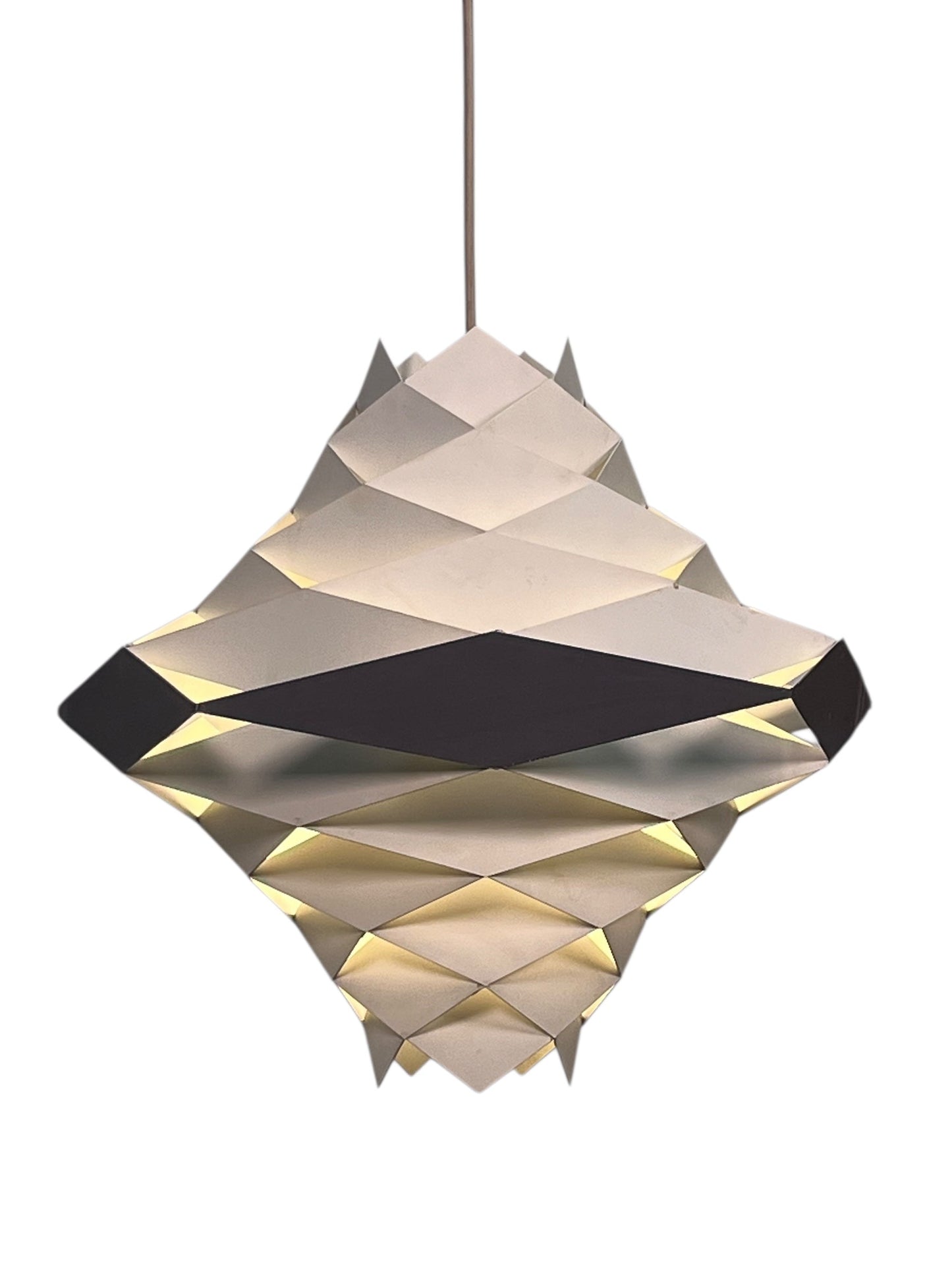 MidCentury Modern Preben Dal Symfoni Metal Pendant with Original Finish #2567