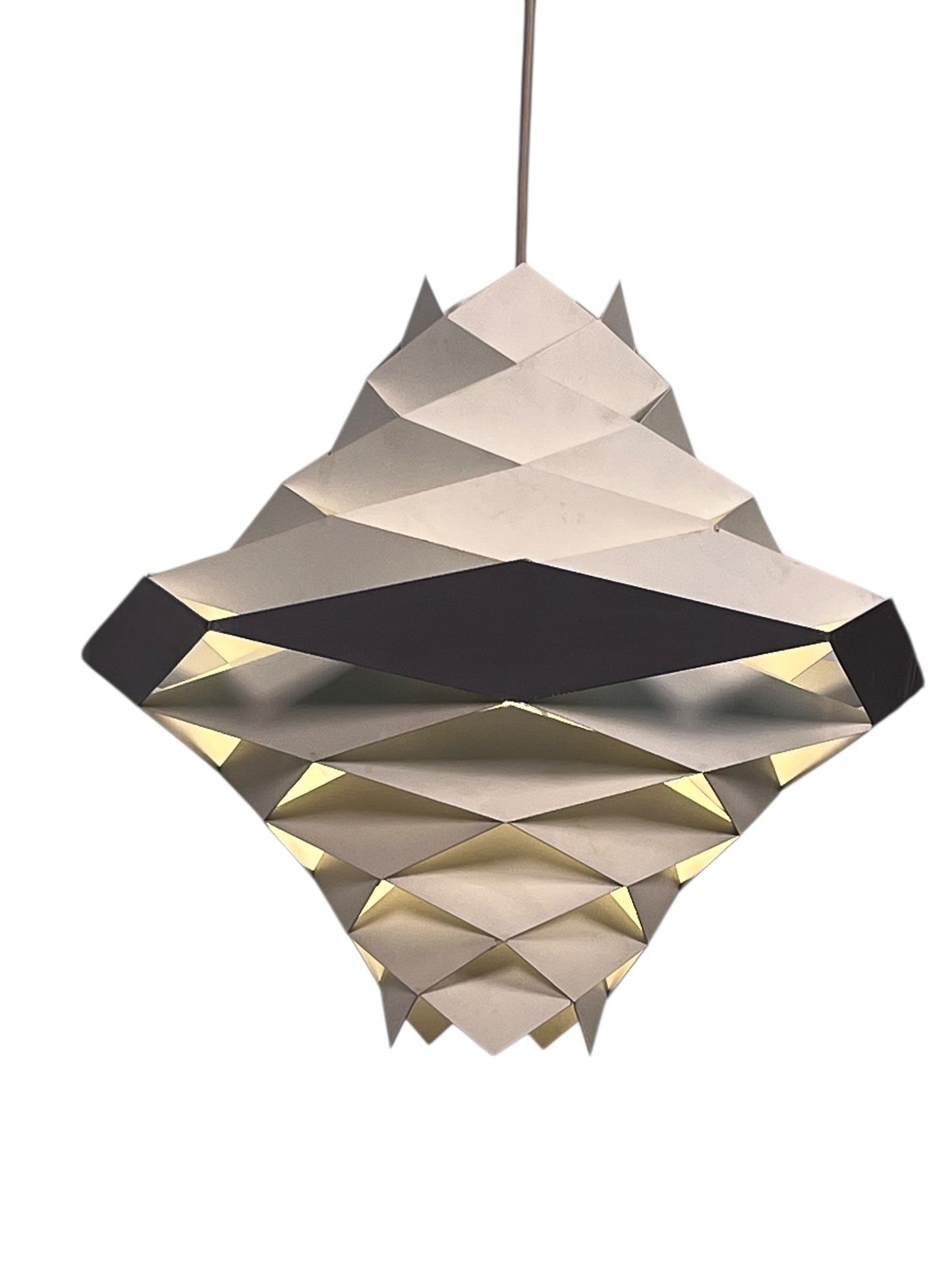 MidCentury Modern Preben Dal Symfoni Metal Pendant with Original Finish #2567