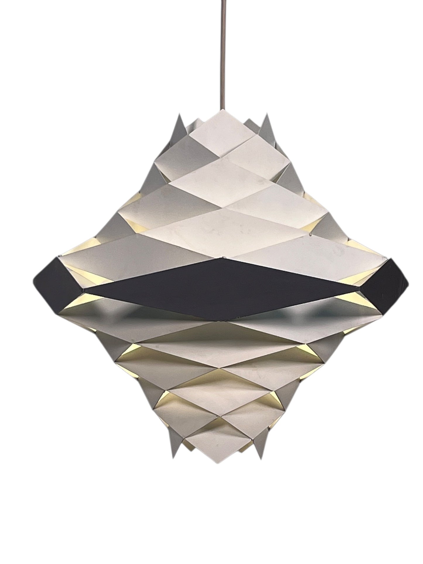 MidCentury Modern Preben Dal Symfoni Metal Pendant with Original Finish #2567