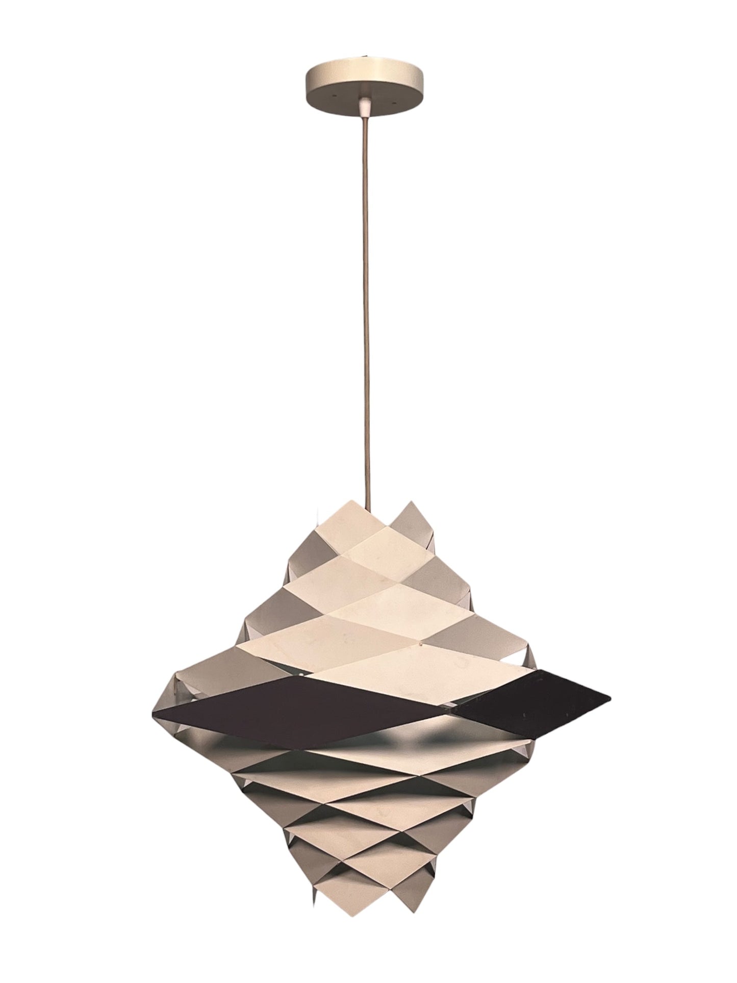 MidCentury Modern Preben Dal Symfoni Metal Pendant with Original Finish #2567