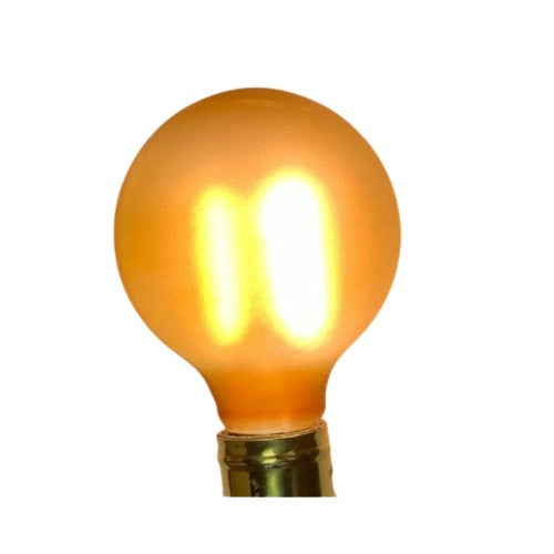 Painted Dimmable LED 3" Globe, Gold or Amber 5.5w
