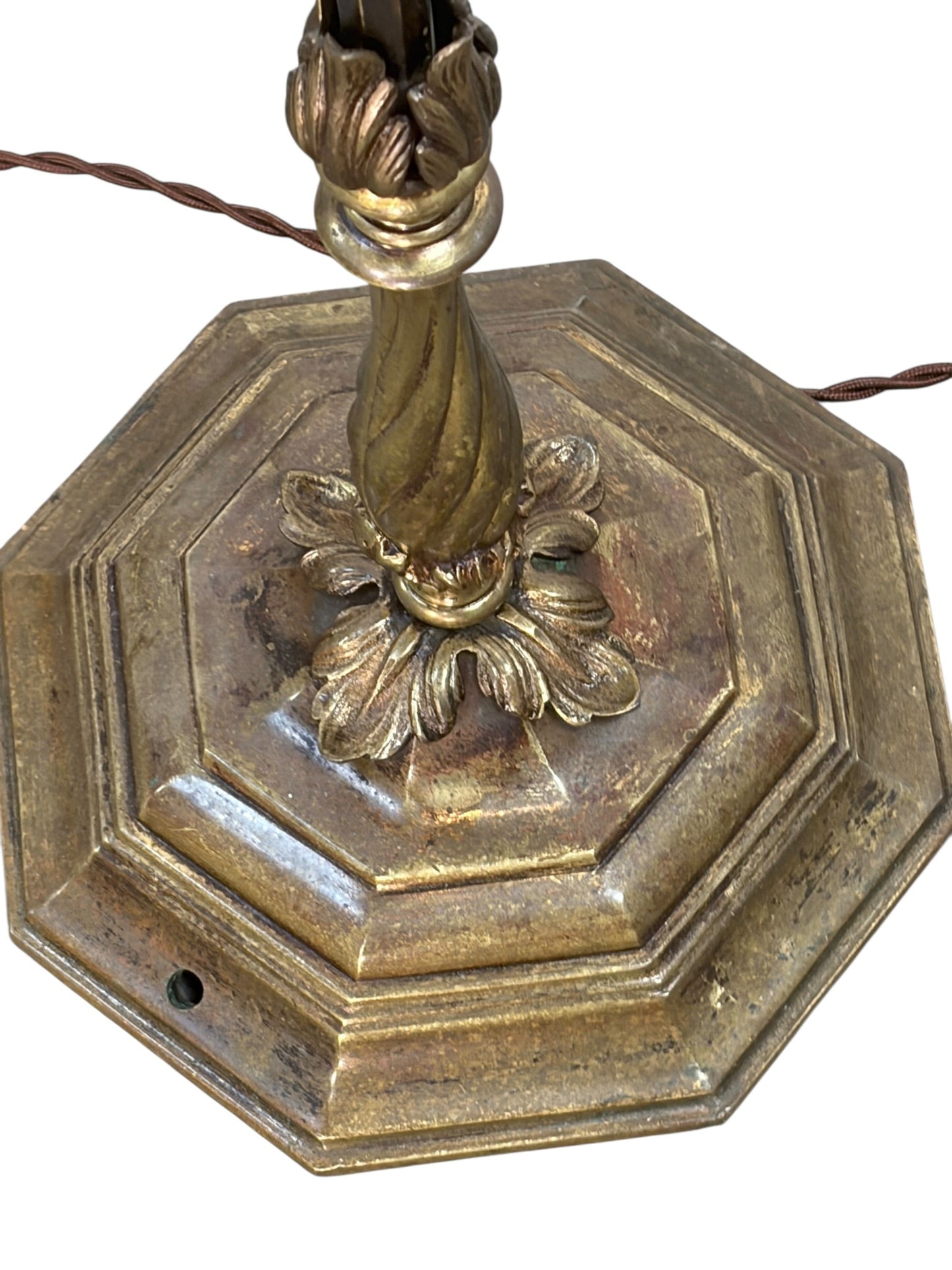 Pair Solid Brass Hanging Lantern Floor Lamps #2610