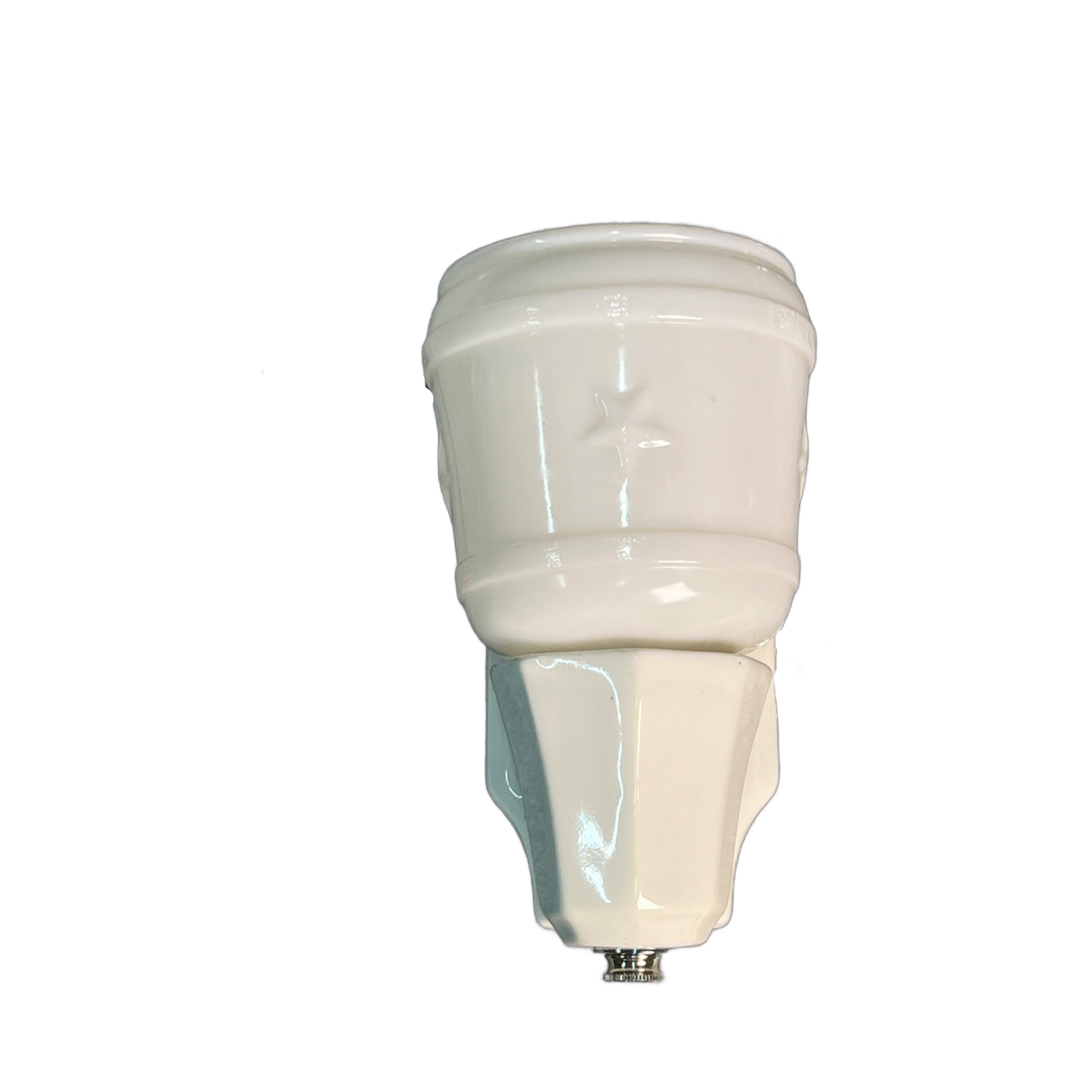 Porcelain Bath Sconce with Star Shade #2524