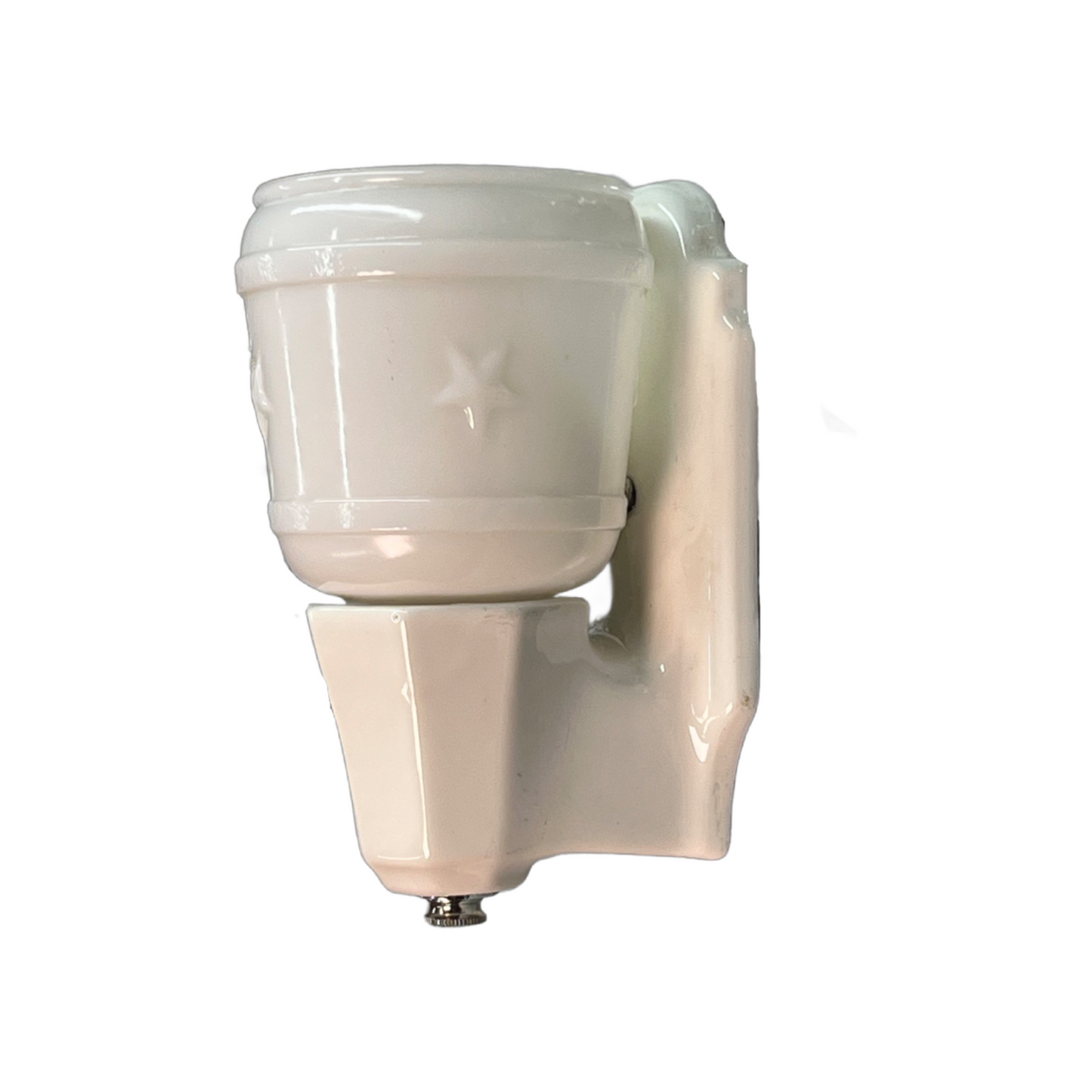 Porcelain Bath Sconce with Star Shade #2524