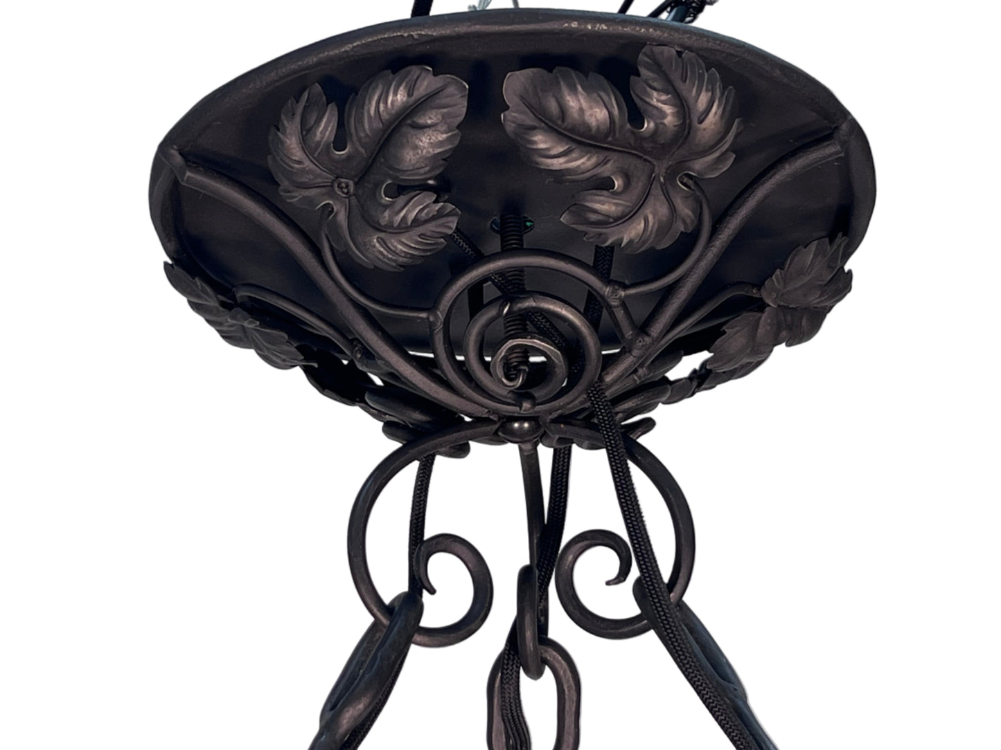 1920s French Art Deco Chandelier with Bunches of Grapes #2554