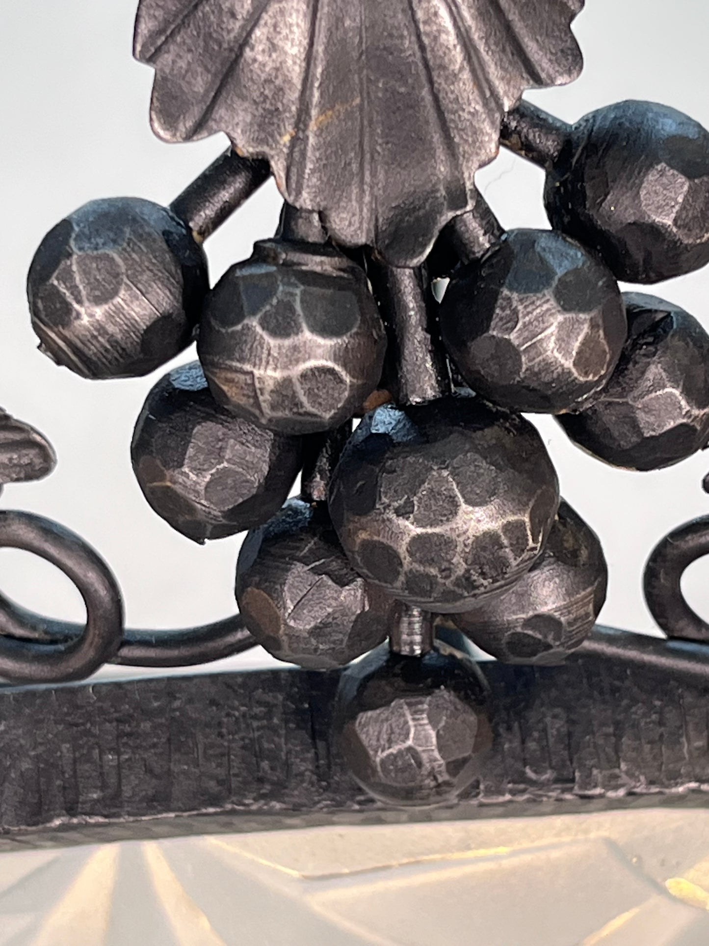 1920s French Art Deco Chandelier with Bunches of Grapes #2554
