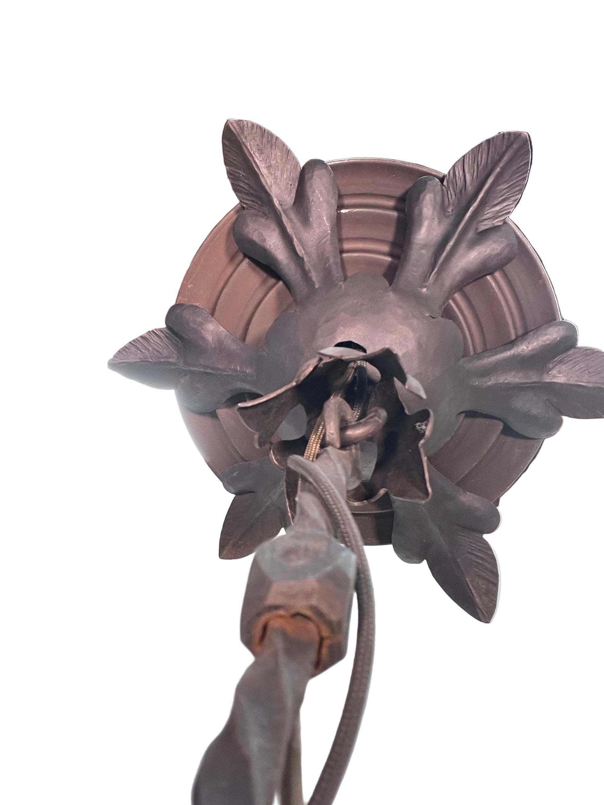 Spanish Revival Chandelier with Mica Panels