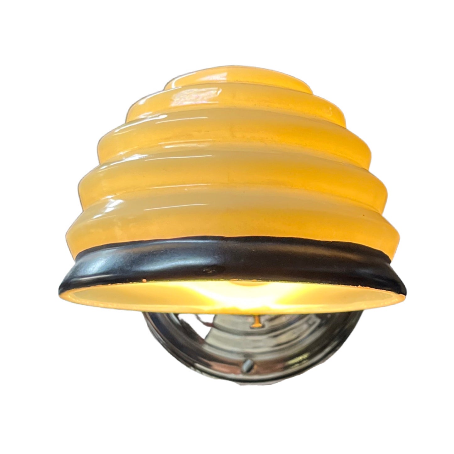 Vaseline Glass Art Deco Bathroom Light