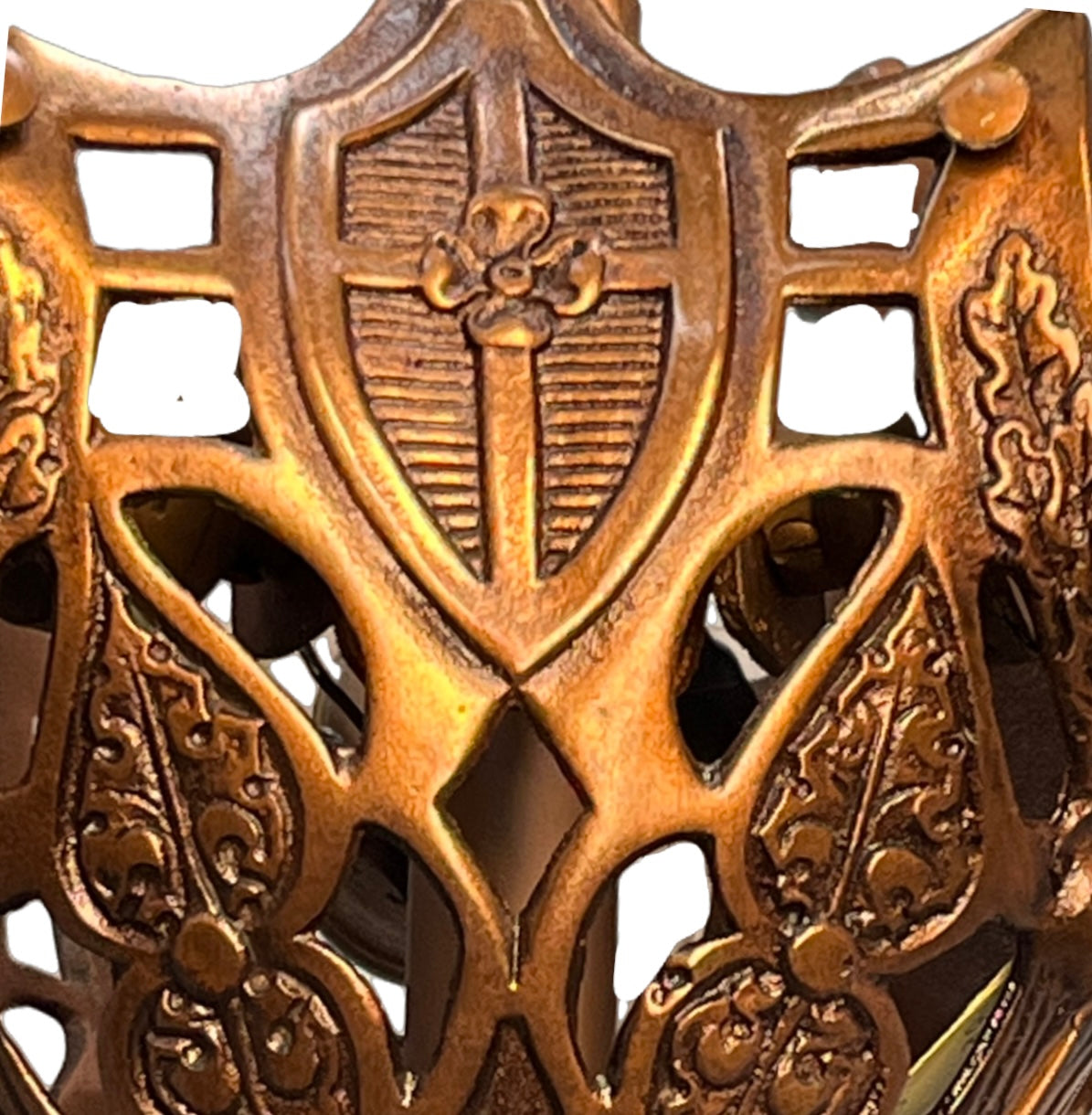 Norwich Slip Shade Chandelier Tudor Revival Chandelier from the 1930s