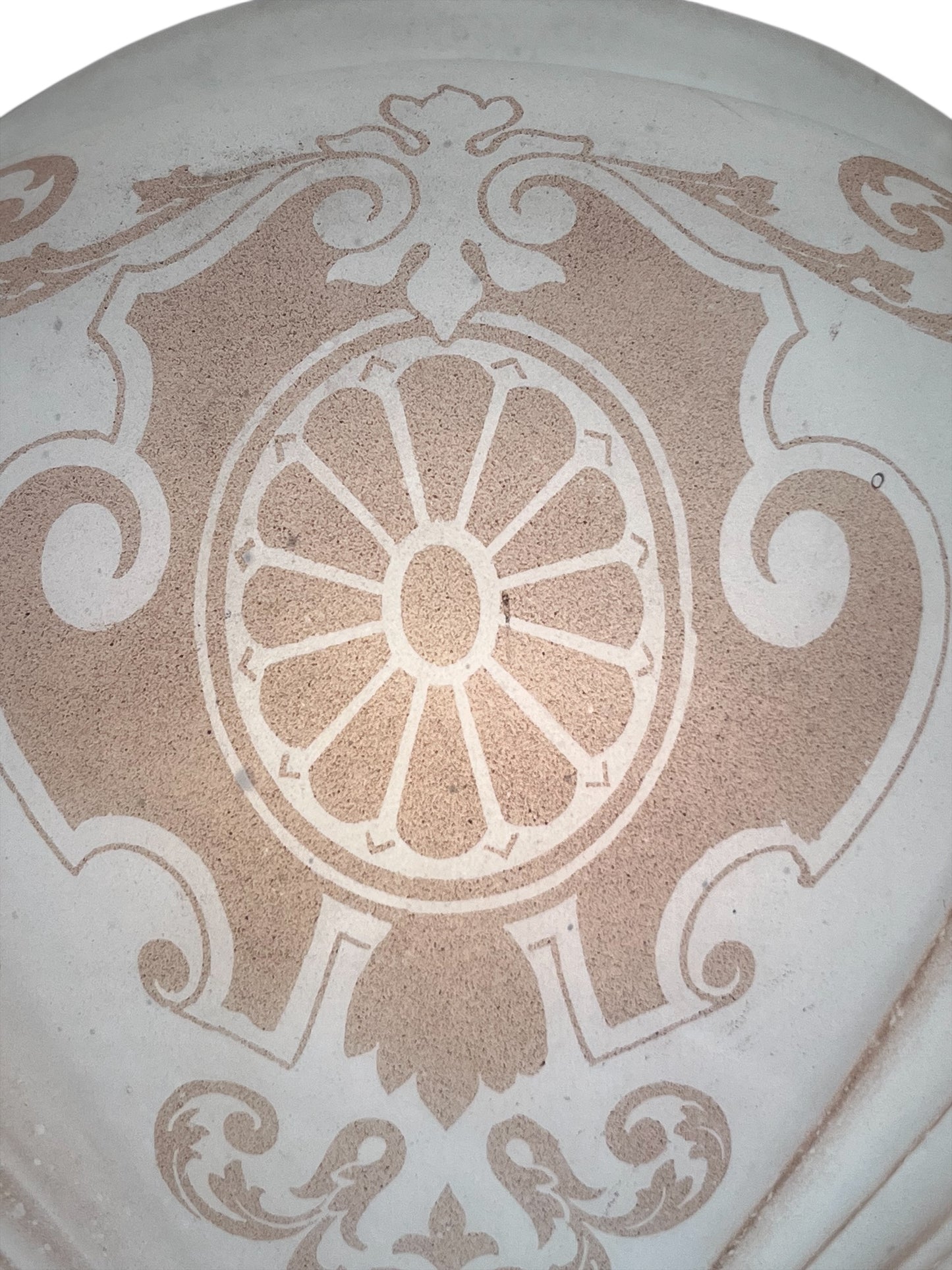 Ceiling Globe with Art Nouveau Design #2593