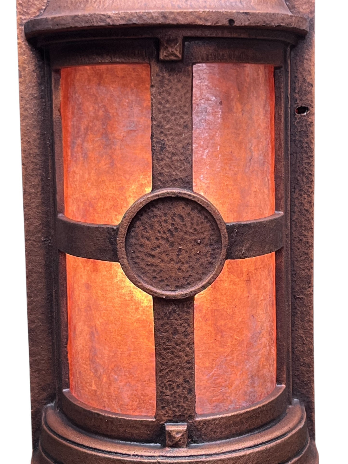 One of THREE Storybook Style Exterior Sconces in Anitque Copper #2554