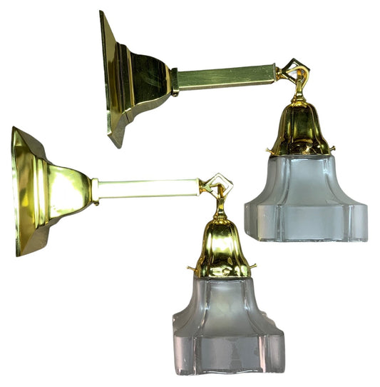 Polished Brass Sheffield  Craftsman Sconces