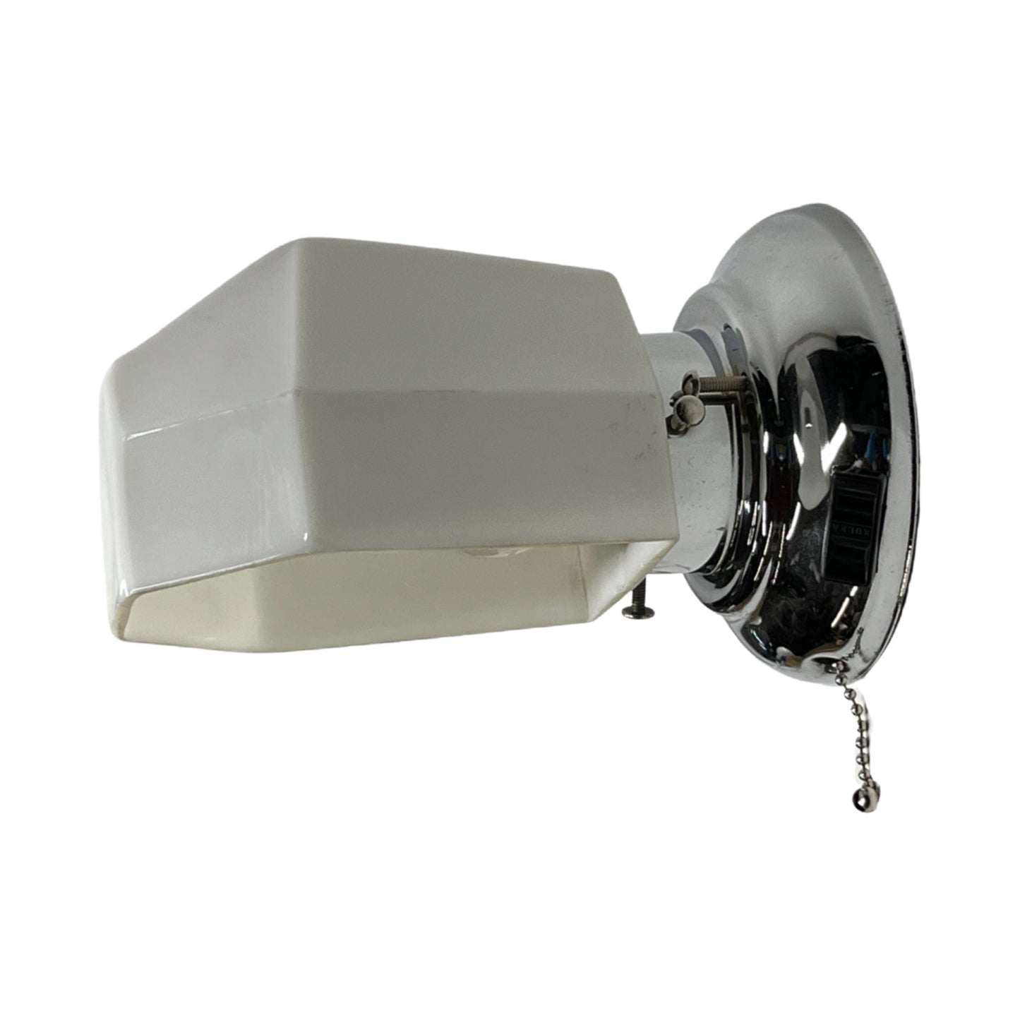 Single Chrome Art Deco Bath Sconce