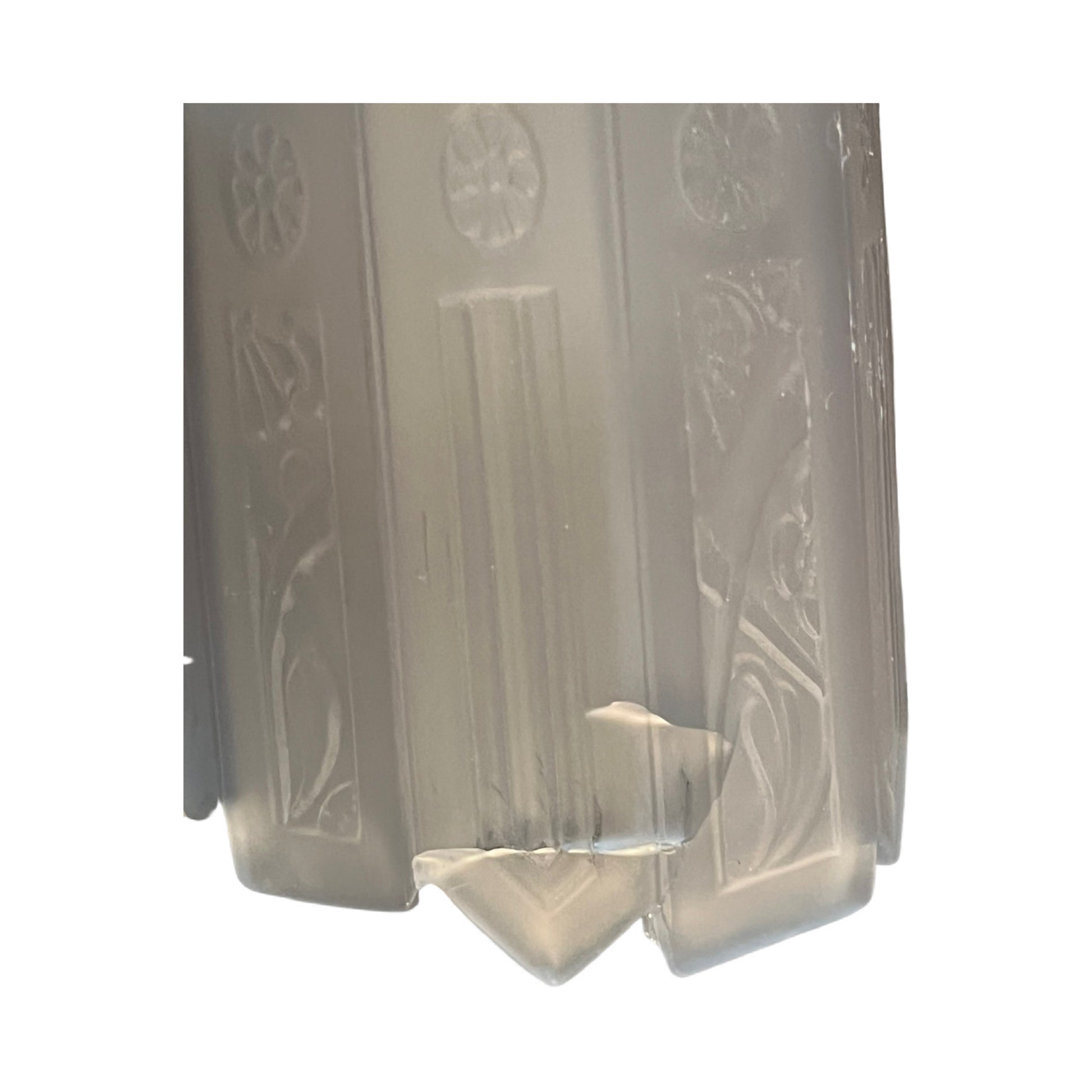 Lincoln Venetian Slip Shade Art Deco Chandelier cracked shade