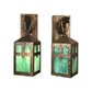Pair Arts and Crafts Monk's Head Sconces by Gaumer #2364