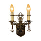 Spanish Revival Wall Sconces in Cast Bronze