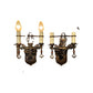 Spanish Revival Wall Sconces in Cast Bronze