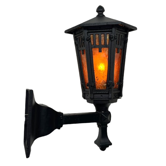 Exterior Arts and Crafts Wall Sconce with Mica Panels