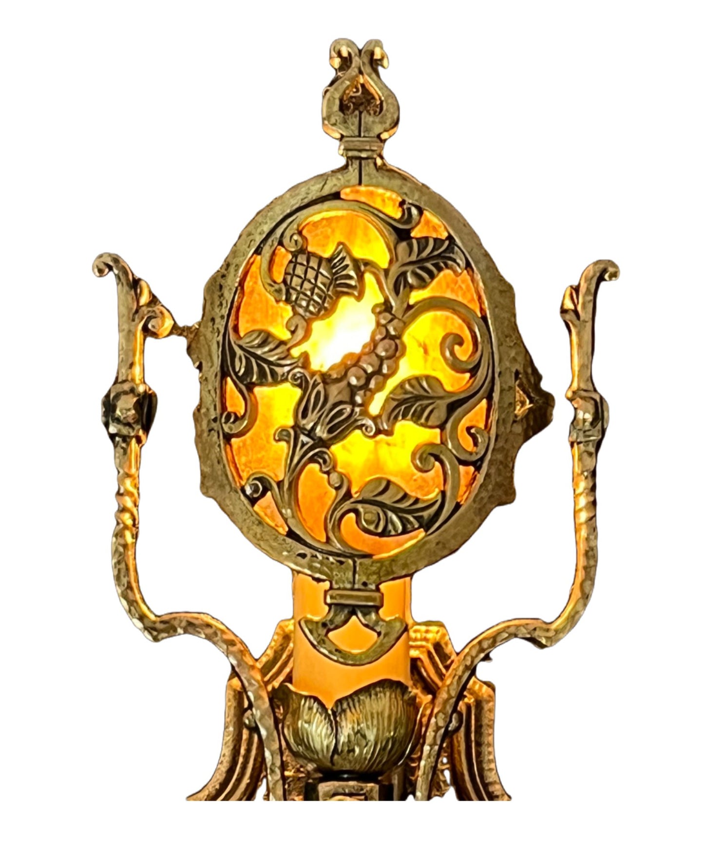 Cast Bronze Spanish Revival Wall Sconces