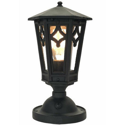 Black Outdoor Porch or Post Lantern circa 1920  #1880