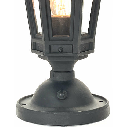 Black Outdoor Porch or Post Lantern circa 1920  #1880