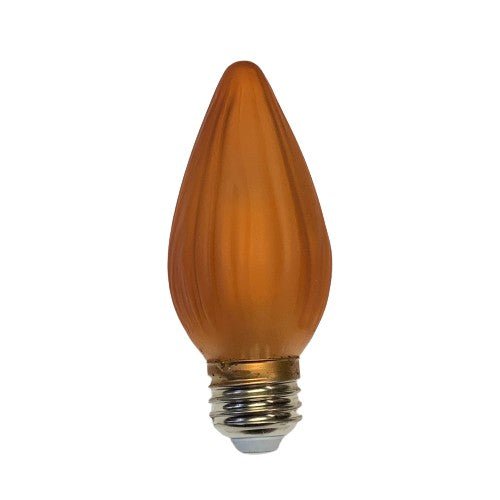 LED Painted  F15 Flame Bulb, Gold or Amber 5.5w