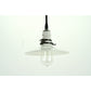 Small Utilitarian Milk Glass Flat White Pendant #2084