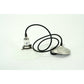 Small Utilitarian Milk Glass Flat White Pendant #2084