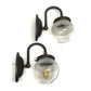 Pair Industrial Gas sconces with Globe Shades #2035